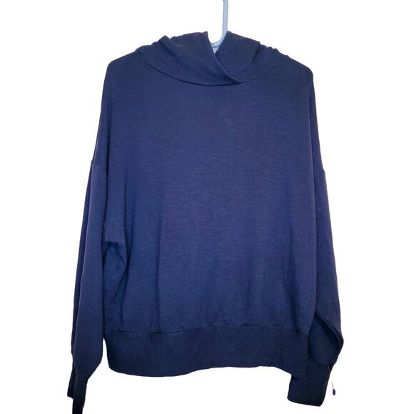 Fabletics womens blue long sleeved pull over athletic hoodie size small - Picture 1 of 7